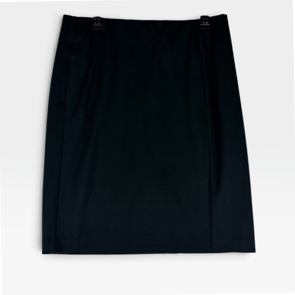 J. Jill Ponte Pencil Skirt Womens MT Tall Black Stretch Pull On Career NWT